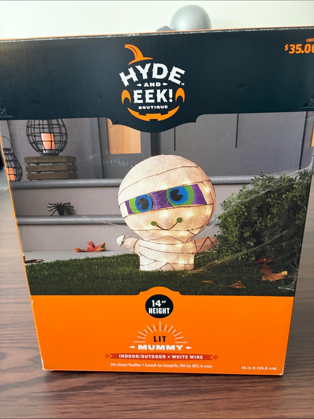 Lit Mummy - White - indoor/outdoor